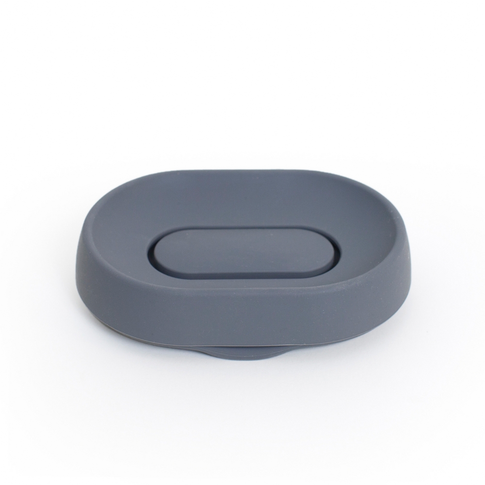 Bosign Flow Plus Oval Draining Soap Dish – Graphite Silicone – image 3