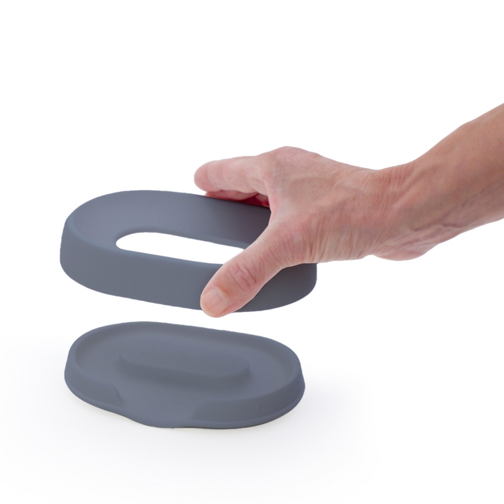 Bosign Flow Plus Oval Draining Soap Dish – Graphite Silicone – image 4