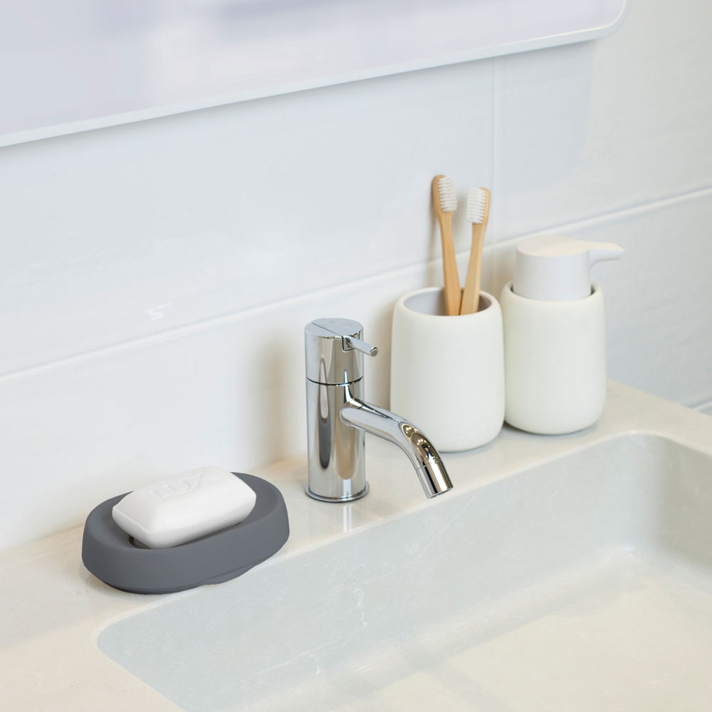 Bosign Flow Plus Oval Draining Soap Dish – Graphite Silicone – image 7