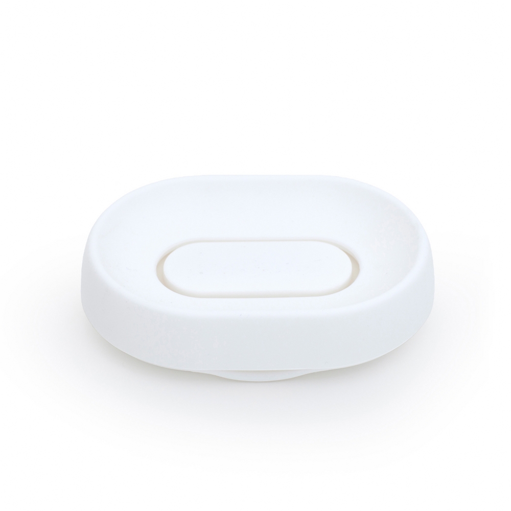 Bosign Flow Plus Oval Draining Soap Dish – White Silicone – image 2
