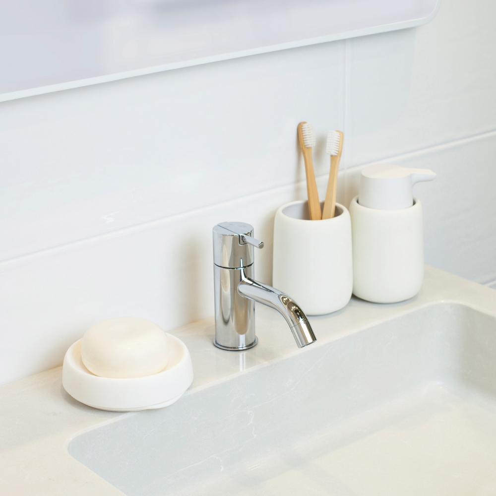 Bosign Flow Plus Round Draining Soap Dish – White Silicone – image 6