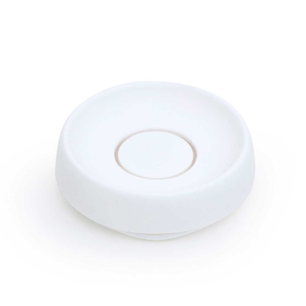 Bosign Flow Plus Round Draining Soap Dish – White Silicone – image 2