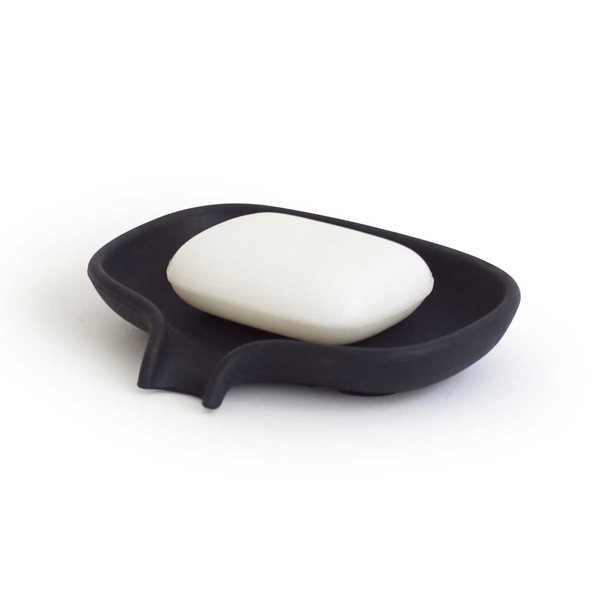 Bosign Flow Draining Soap Dish, Large – Black Silicone