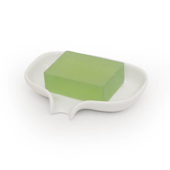 Bosign Flow Draining Soap Dish, Large – White Porcelain – image 3