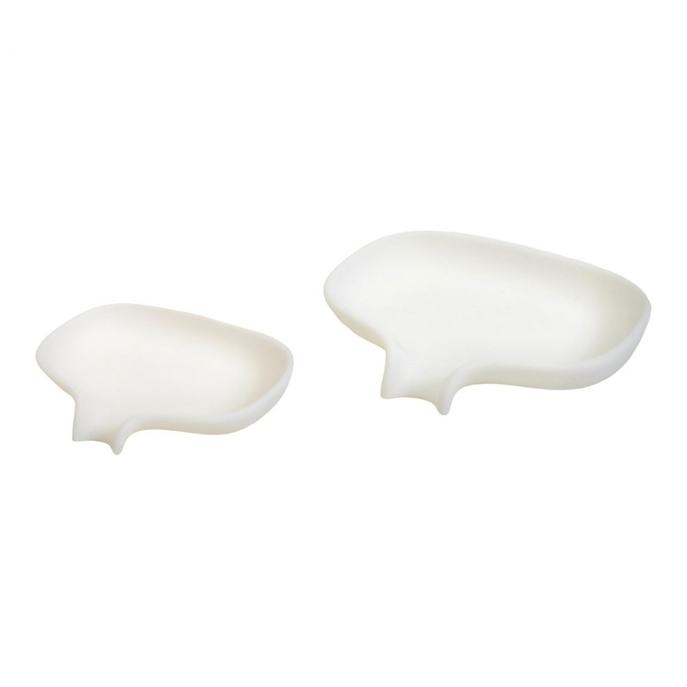 Bosign Flow Draining Soap Dish, Small – White Silicone – image 3