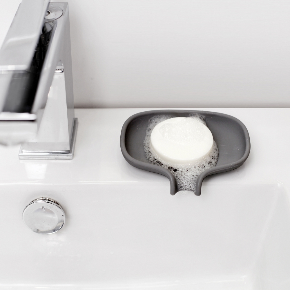 Bosign Flow SoapSaver Draining Soap Dish – Large, Graphite – image 3