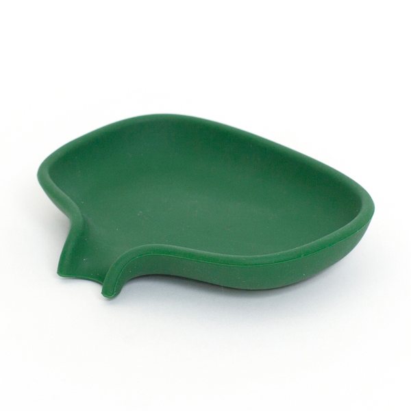 Bosign Flow SoapSaver Draining Soap Dish – Small, Dark Green