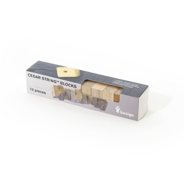 Bosign Cedar Wood Blocks on String, Set of 10 – Natural Moth Repellent – image 11