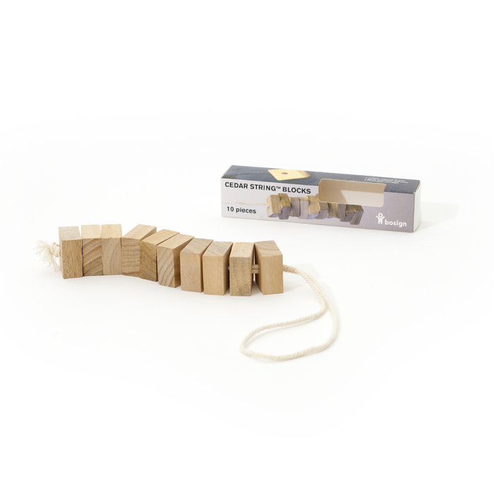 Bosign Cedar Wood Blocks on String, Set of 10 – Natural Moth Repellent – image 10