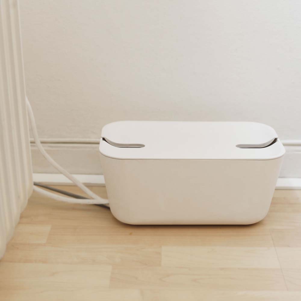 Bosign Hideaway Cable Management Box, Medium – All White – image 2