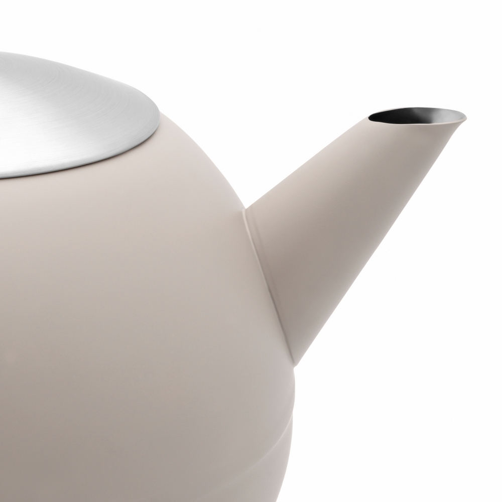 Bredemeijer Bella Ronde Double-Walled Teapot 1.2L – Sand – image 5
