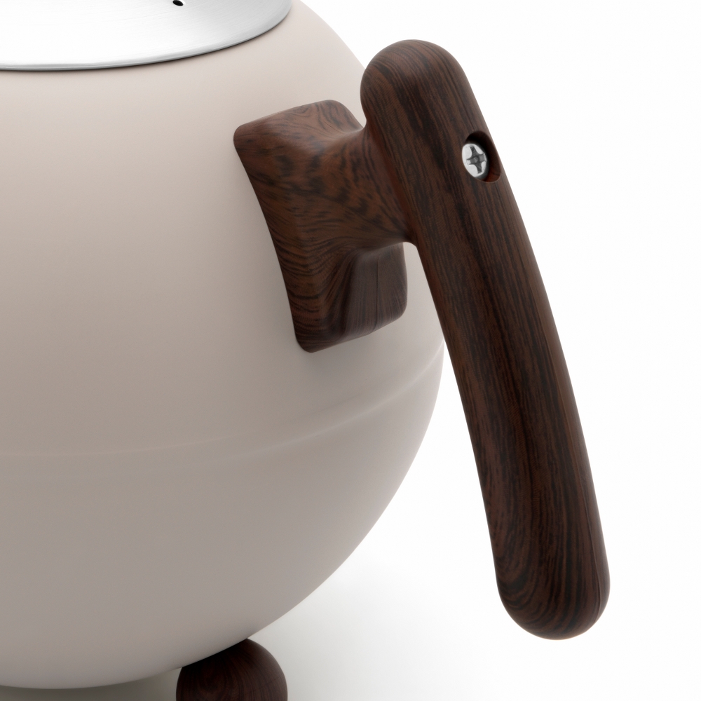 Bredemeijer Bella Ronde Double-Walled Teapot 1.2L – Sand – image 4