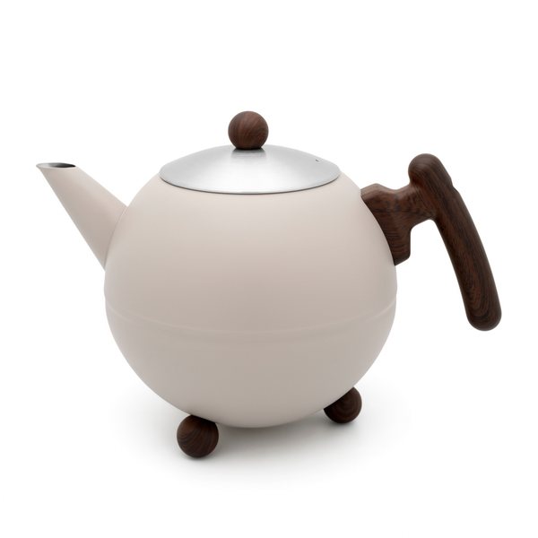 Bredemeijer Bella Ronde Double-Walled Teapot 1.2L – Sand