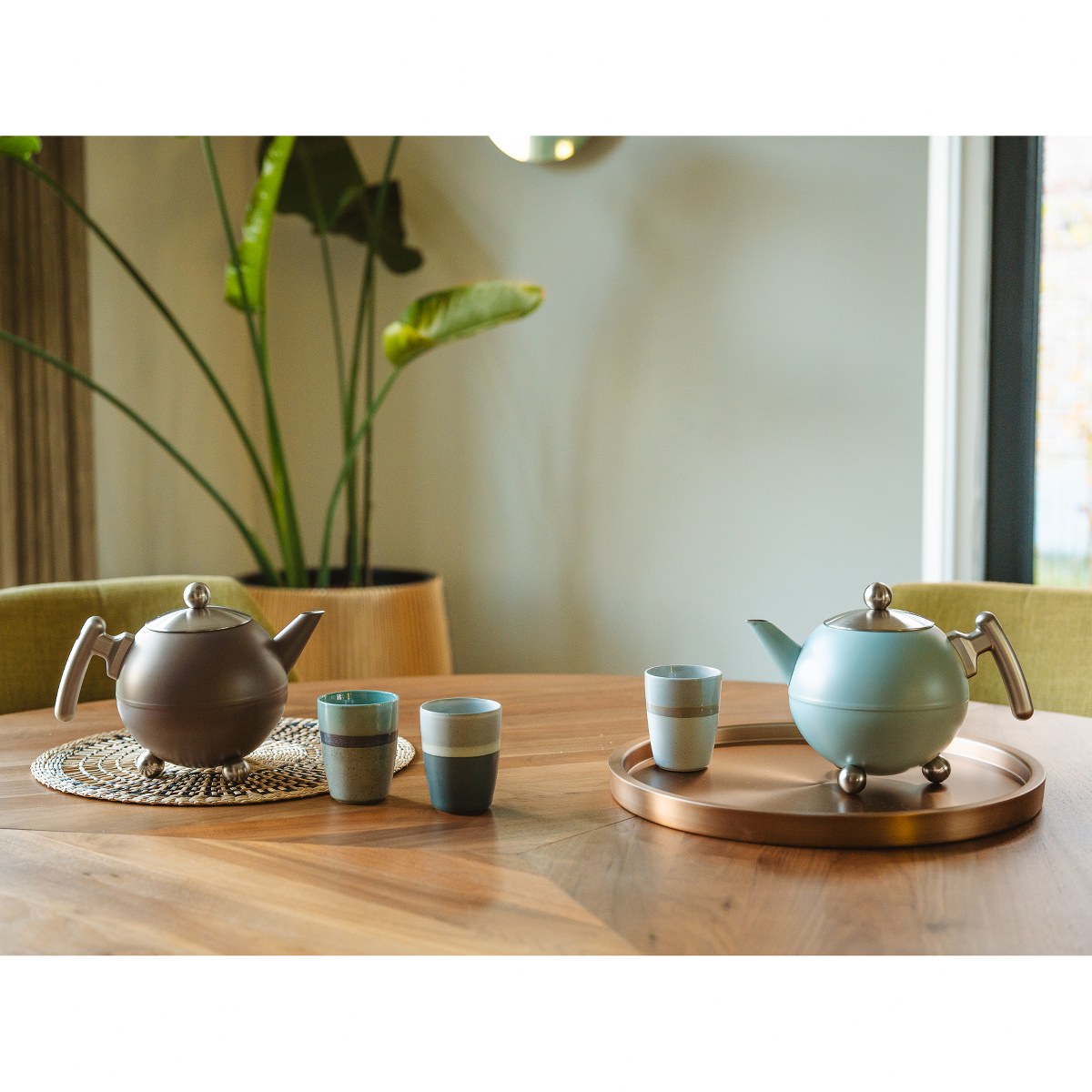 Bredemeijer Bella Ronde Double-Walled Teapot 1.2L – Light Blue – image 6
