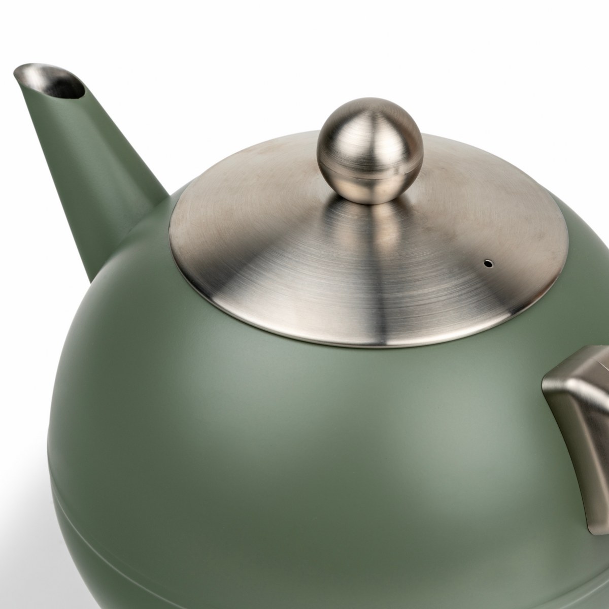 Bredemeijer Bella Ronde Double-Walled Teapot 1.2L – Army Green – image 2