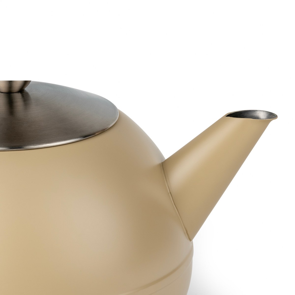 Bredemeijer Bella Ronde Double-Walled Teapot 1.2L – Taupe – image 2