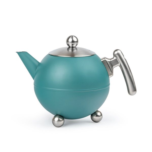Bredemeijer Bella Ronde Double-Walled Teapot 1.2L – Sea Blue