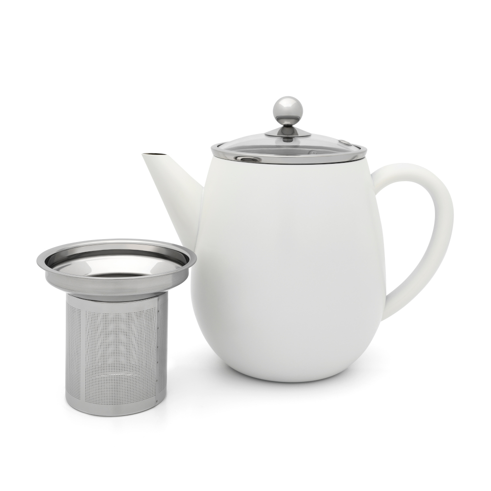 Bredemeijer Duet Eva Double-Walled Teapot 1.1L – Gloss White – image 2