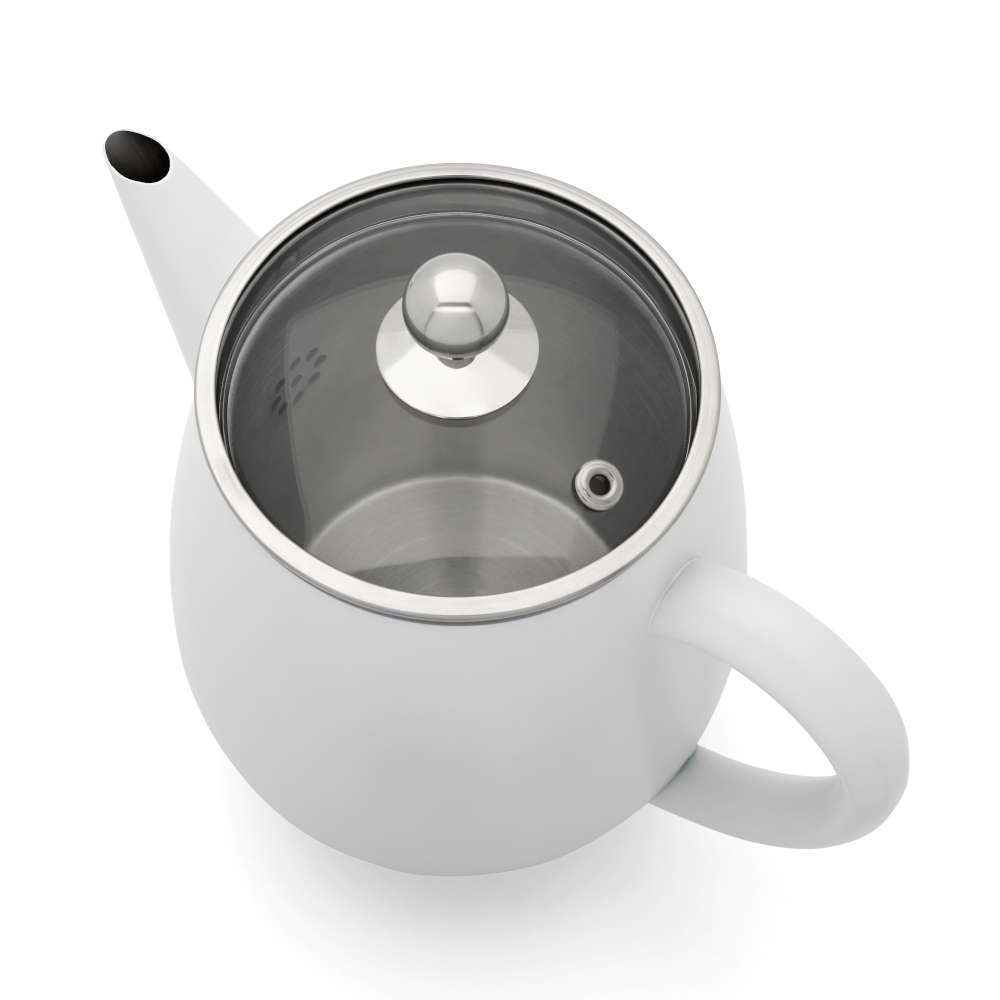 Bredemeijer Duet Eva Double-Walled Teapot 1.1L – Gloss White – image 3