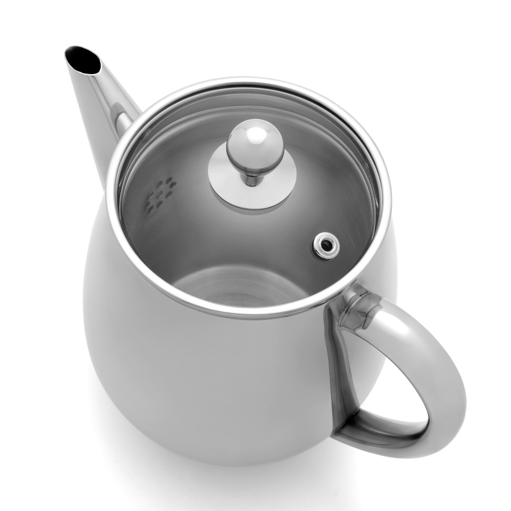 Bredemeijer Duet Eva Double-Walled Teapot 1.1L – Polished Steel – image 3