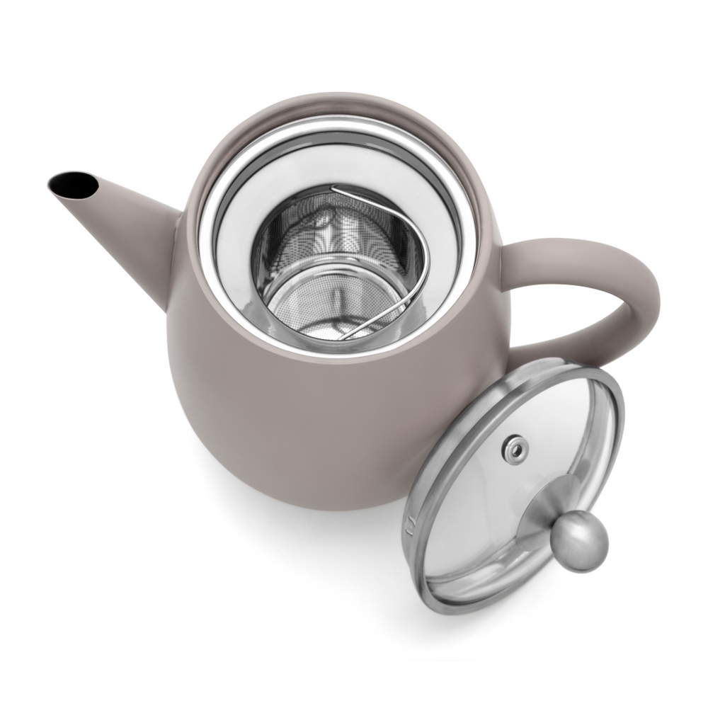 Bredemeijer Duet Eva Double-Walled Teapot 1.1L – Concrete Grey – image 3