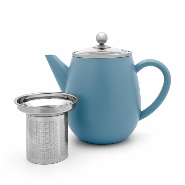 Bredemeijer Duet Eva Double-Walled Teapot 1.1L – Ice Blue