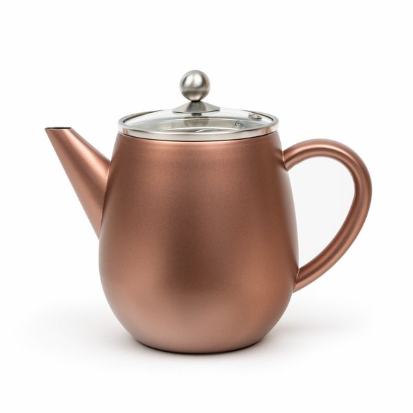 Bredemeijer Duet Eva Double-Walled Teapot 1.1L – Rust Brown