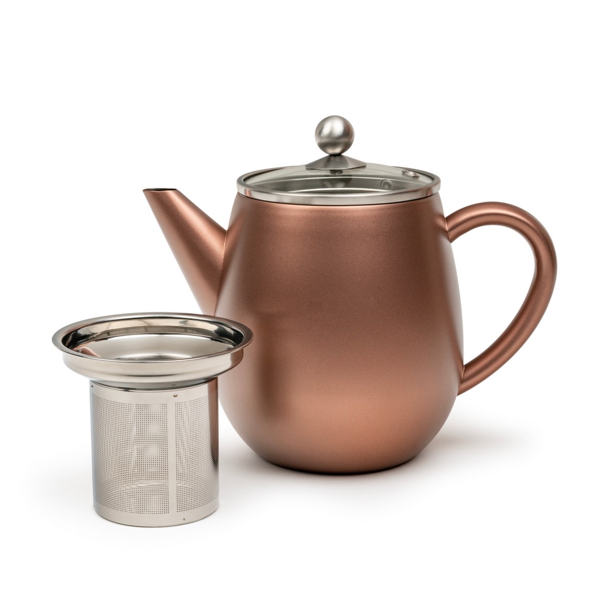 Bredemeijer Duet Eva Double-Walled Teapot 1.1L – Rust Brown – image 2