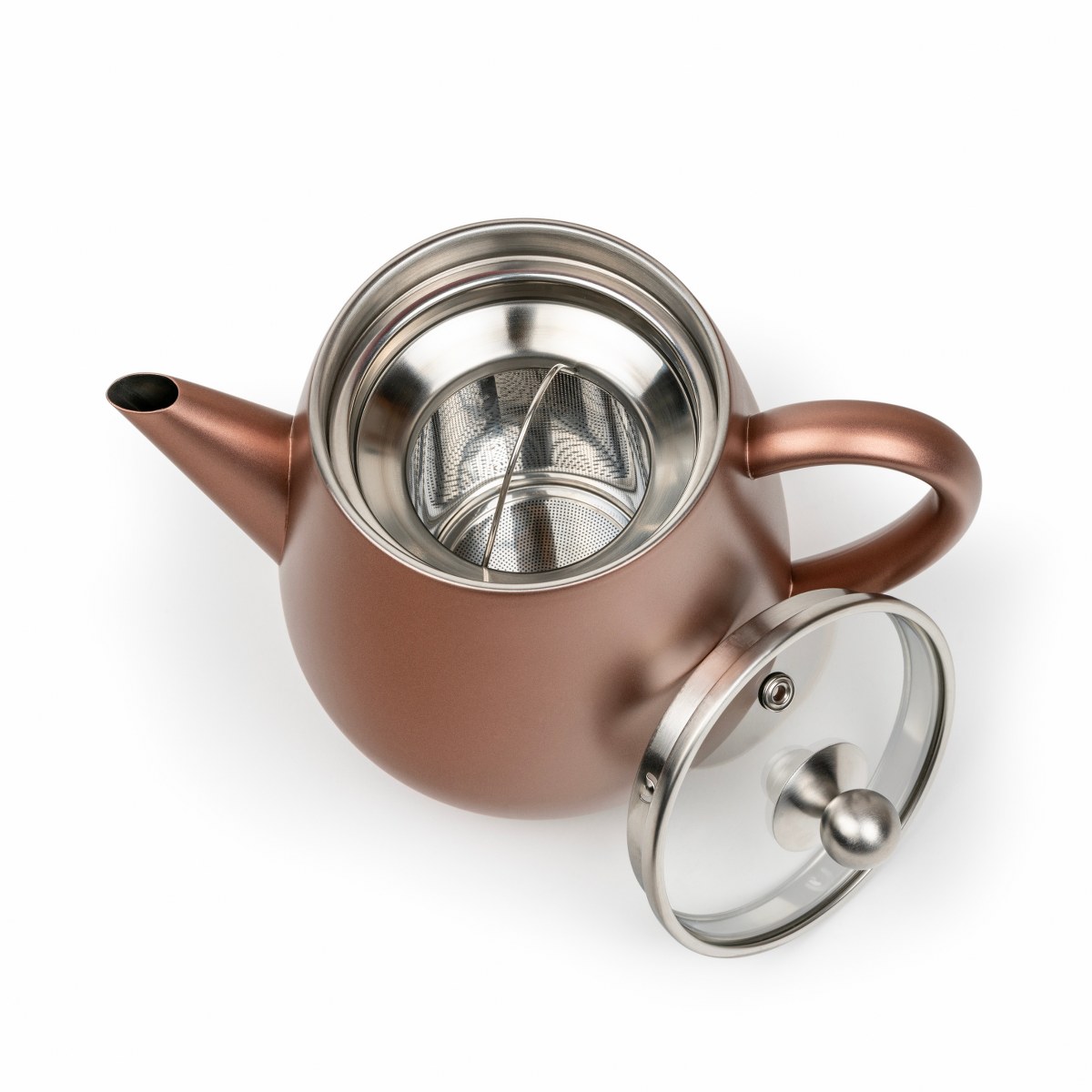 Bredemeijer Duet Eva Double-Walled Teapot 1.1L – Rust Brown – image 4