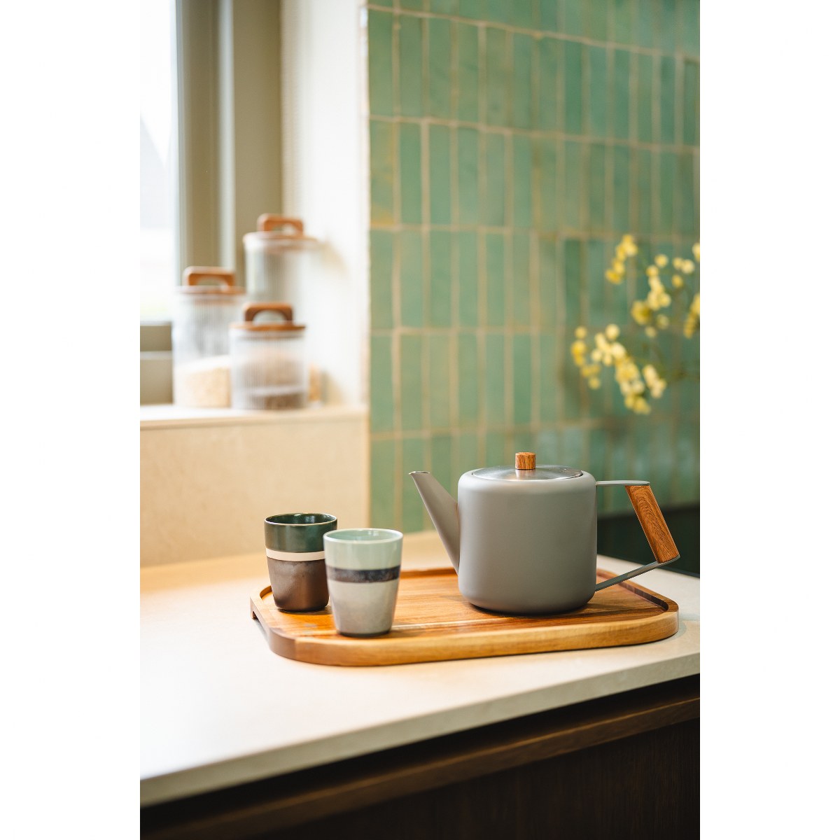 Bredemeijer Duet Boston Double-Walled Teapot 1.1L – Slate Grey – image 6