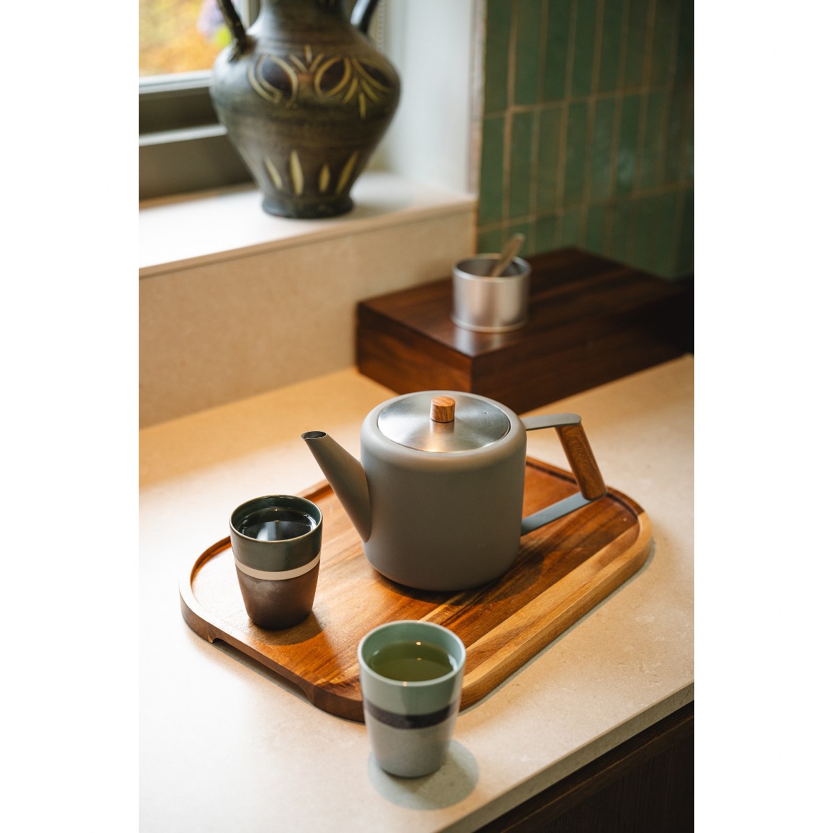 Bredemeijer Duet Boston Double-Walled Teapot 1.1L – Slate Grey – image 5