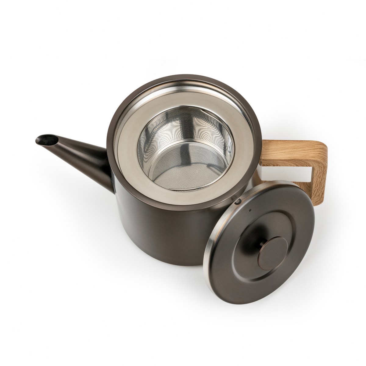 Bredemeijer Duet Narvik Double-Walled Teapot 1.1L – Satin Metallic Grey – image 4
