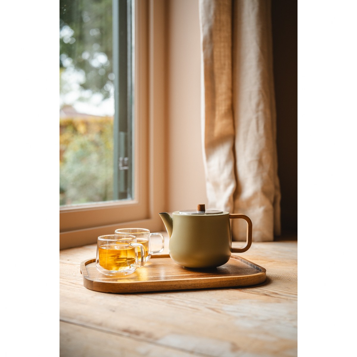 Bredemeijer Duet Facet Double-Walled Teapot 1.1L – Khaki Green – image 6