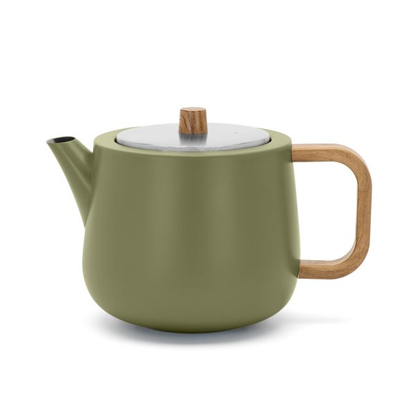 Bredemeijer Duet Facet Double-Walled Teapot 1.1L – Khaki Green