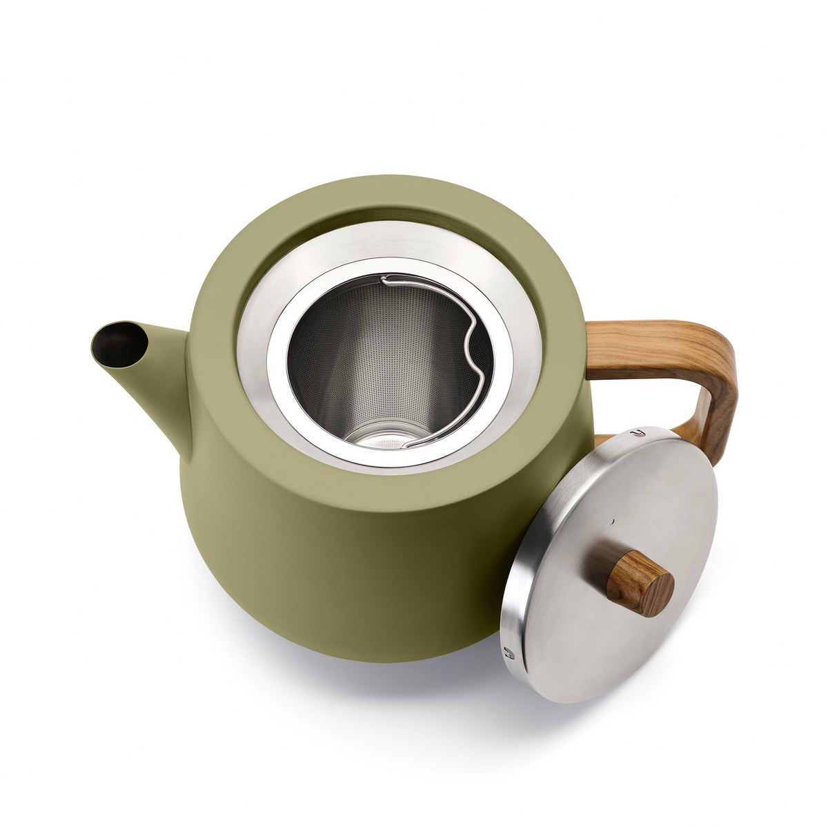 Bredemeijer Duet Facet Double-Walled Teapot 1.1L – Khaki Green – image 3