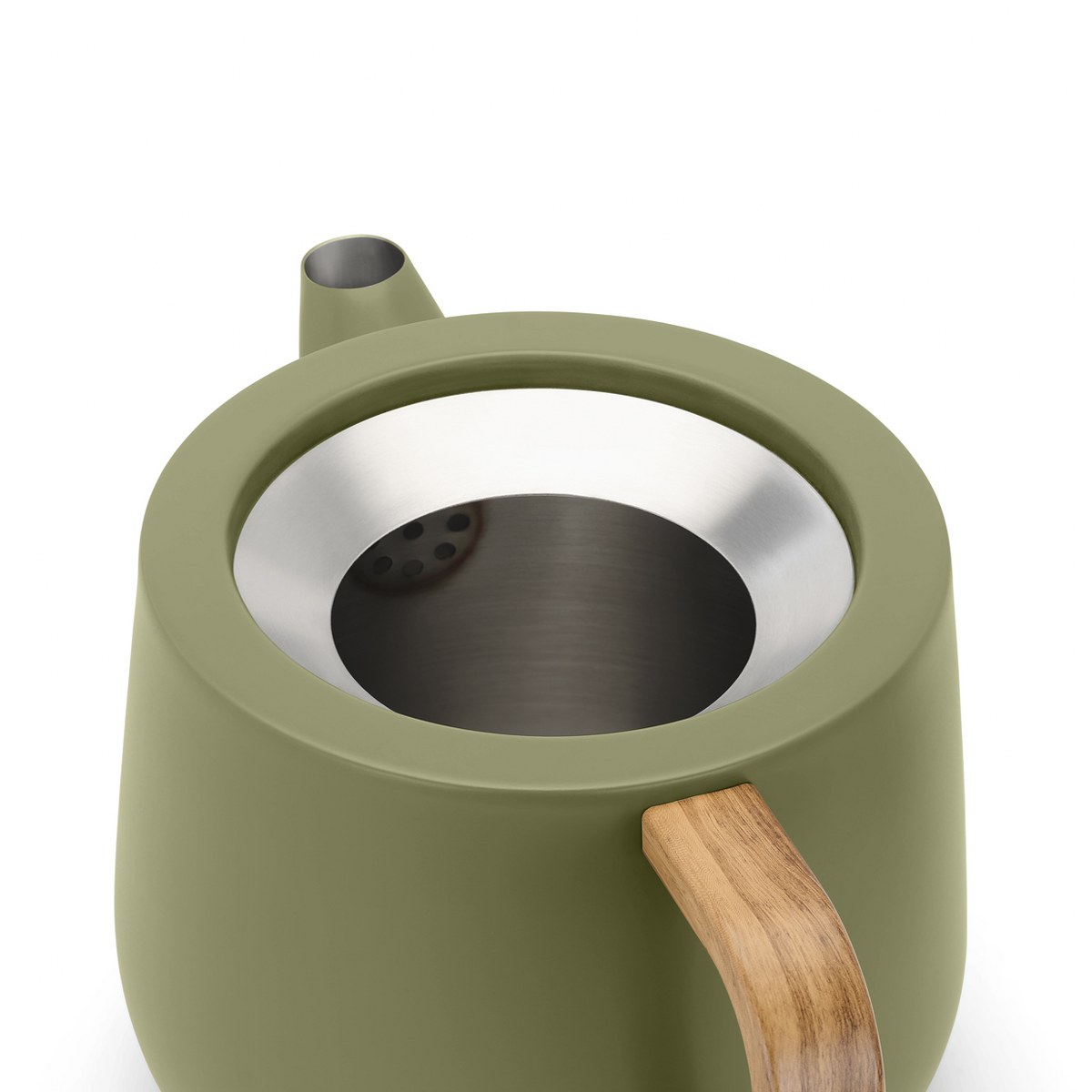 Bredemeijer Duet Facet Double-Walled Teapot 1.1L – Khaki Green – image 2