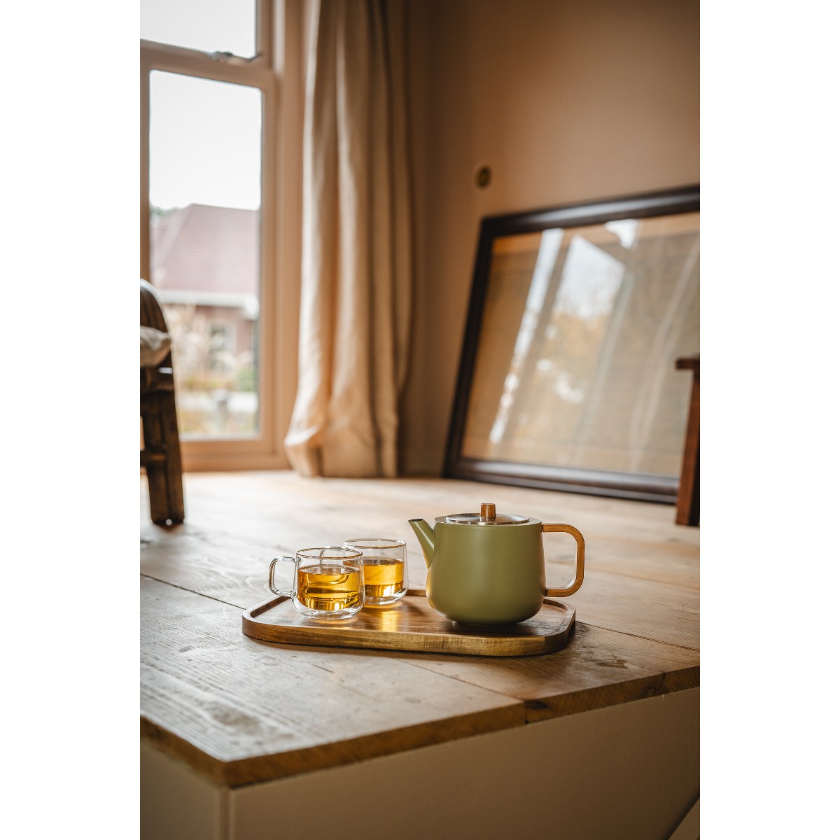 Bredemeijer Duet Facet Double-Walled Teapot 1.1L – Khaki Green – image 7