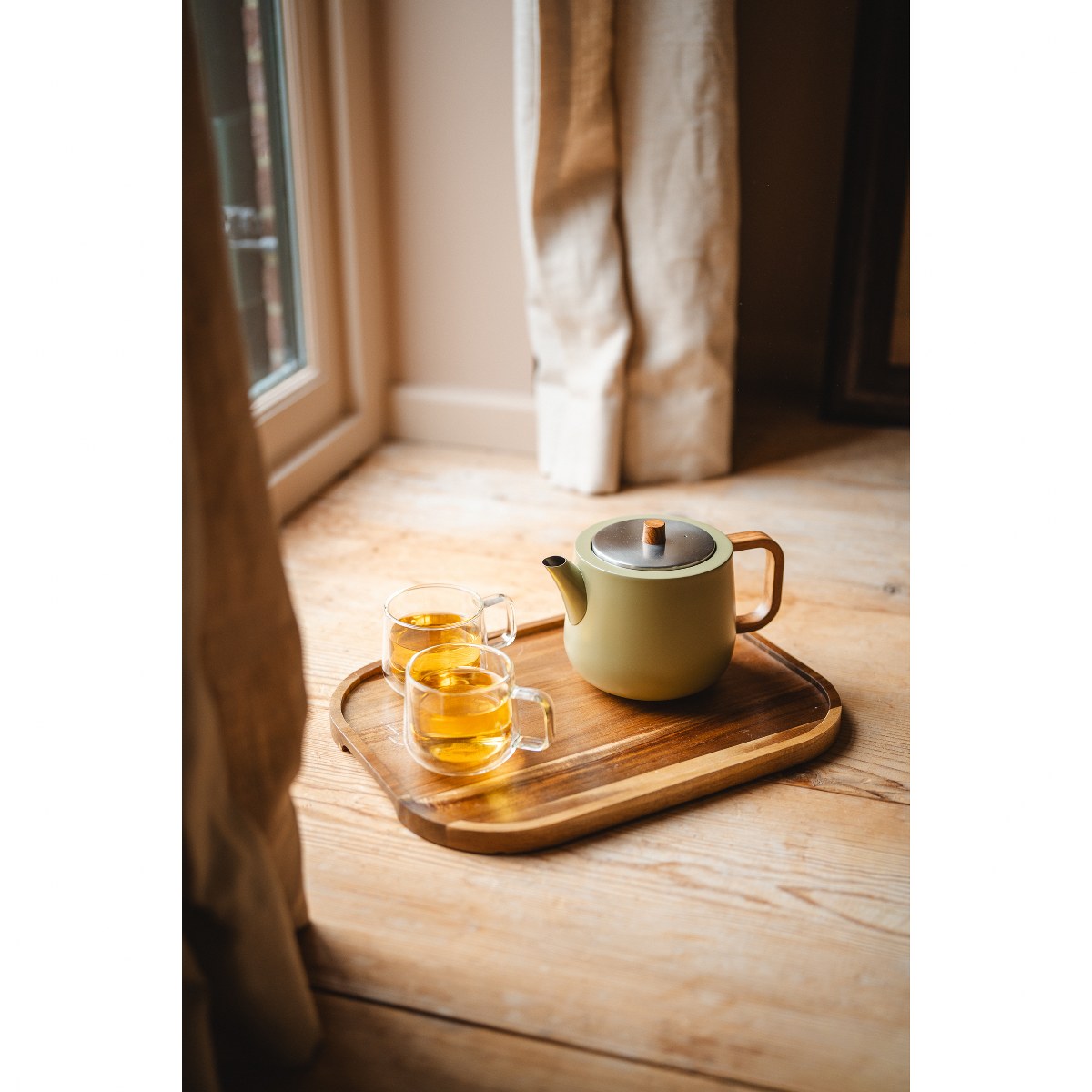 Bredemeijer Duet Facet Double-Walled Teapot 1.1L – Khaki Green – image 8
