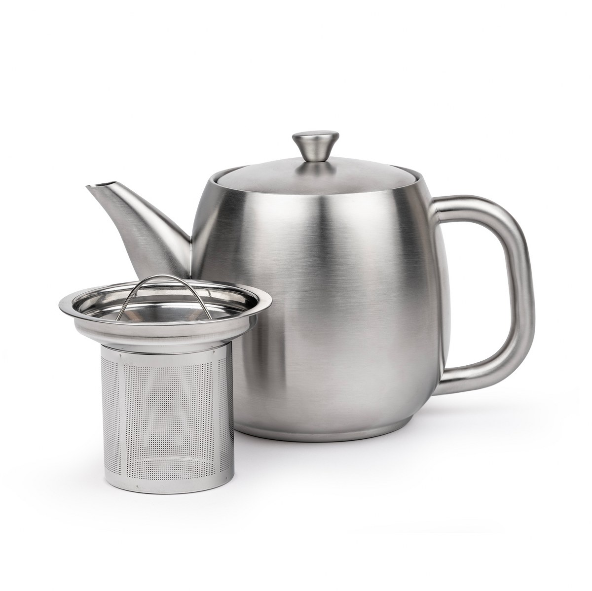 Bredemeijer Vera Double-Walled Teapot 900ml – Matt Steel – image 2