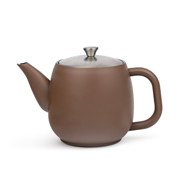 Bredemeijer Vera Double-Walled Teapot 900ml – Dark Brown