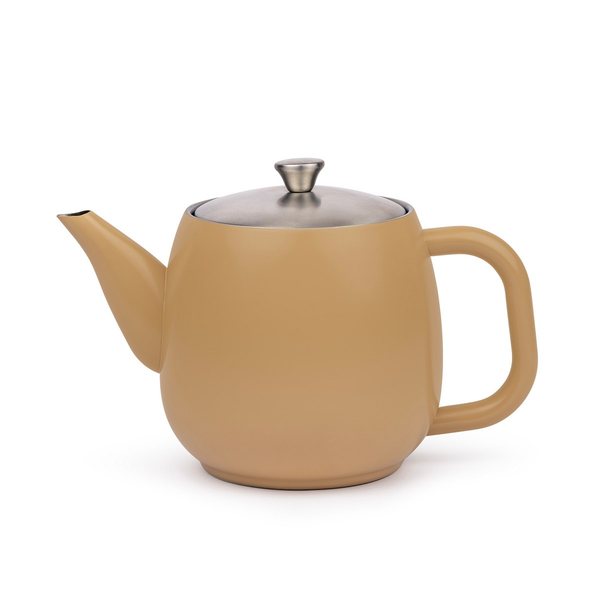 Bredemeijer Vera Double-Walled Teapot 900ml – Latte Brown