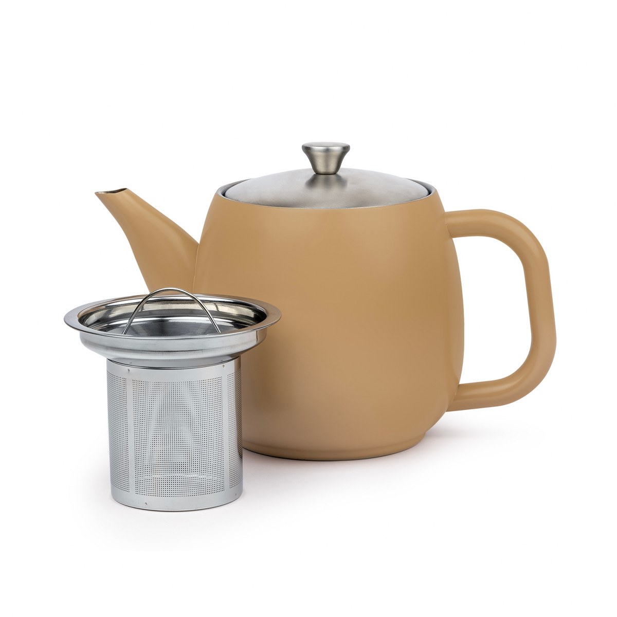 Bredemeijer Vera Double-Walled Teapot 900ml – Latte Brown – image 2
