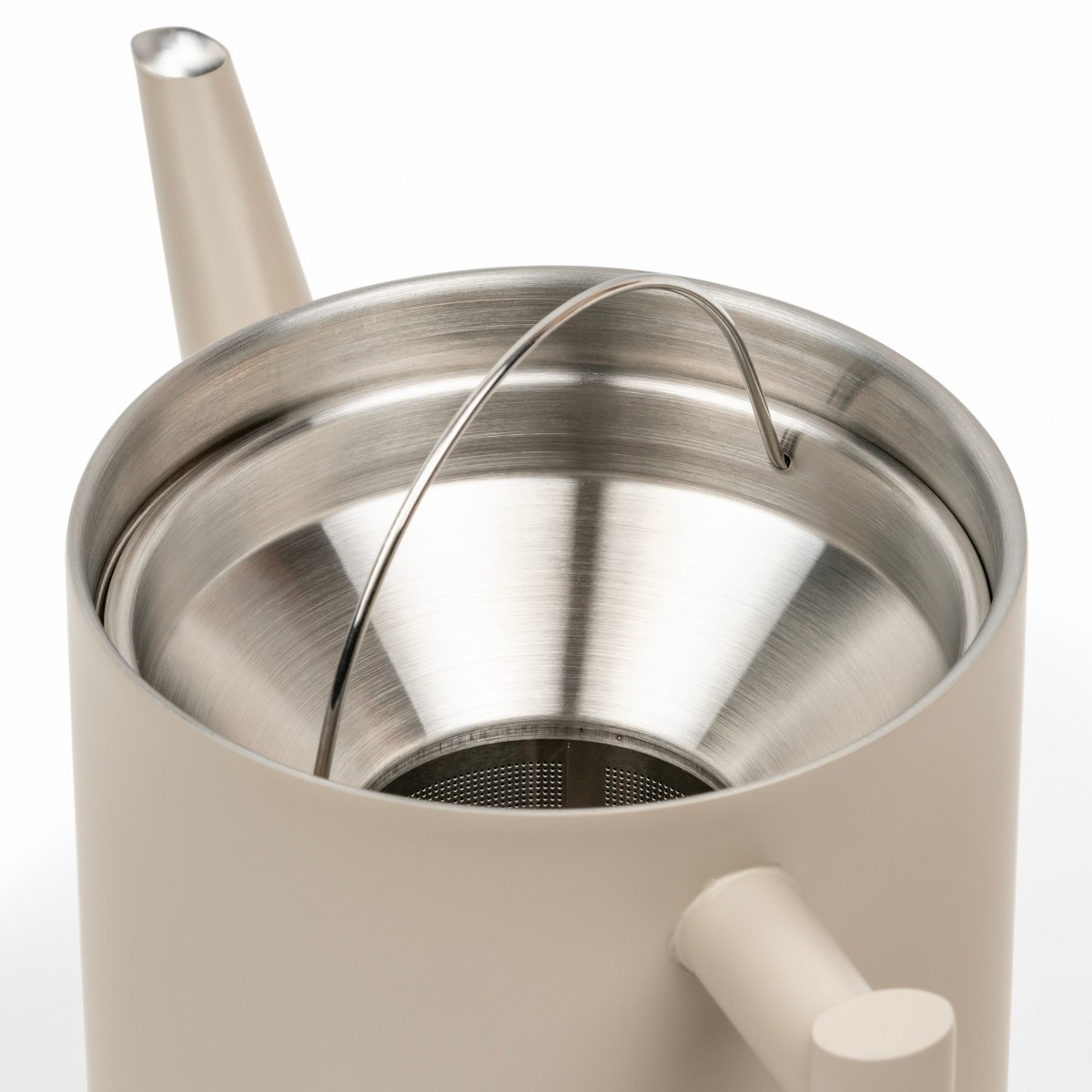 Bredemeijer Minuet Cylindre Double-Walled Teapot 1.2L – Taupe – image 4