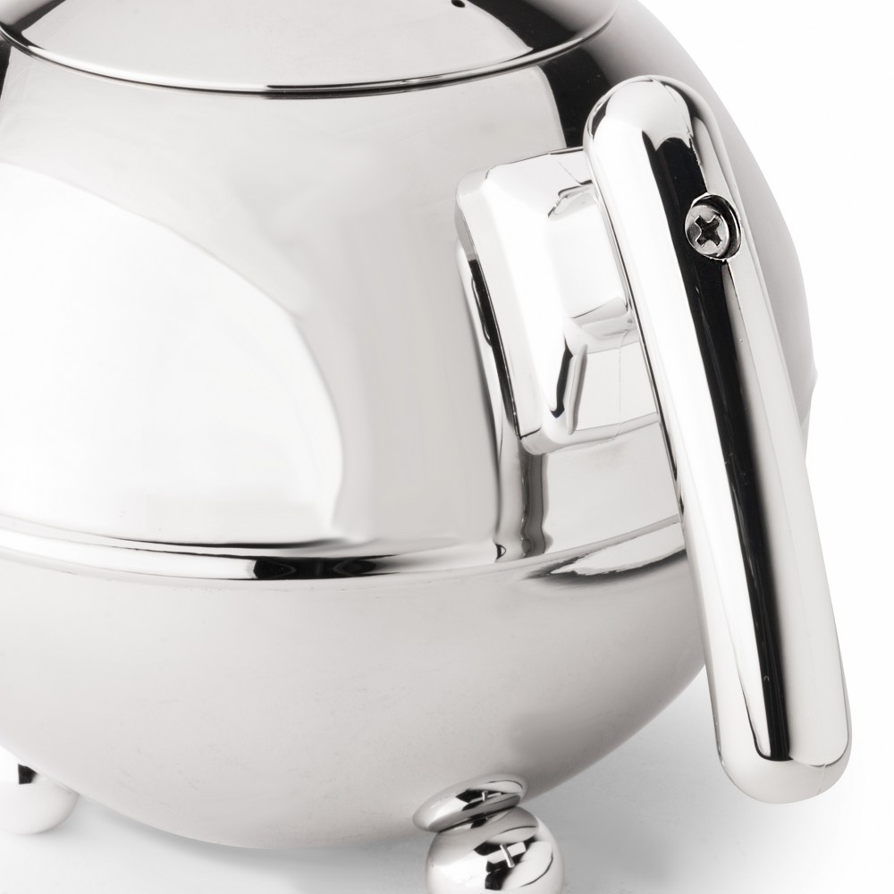 Bredemeijer Bella Ronde Double-Walled Teapot 1.2L – Polished Steel & Chrome – image 2