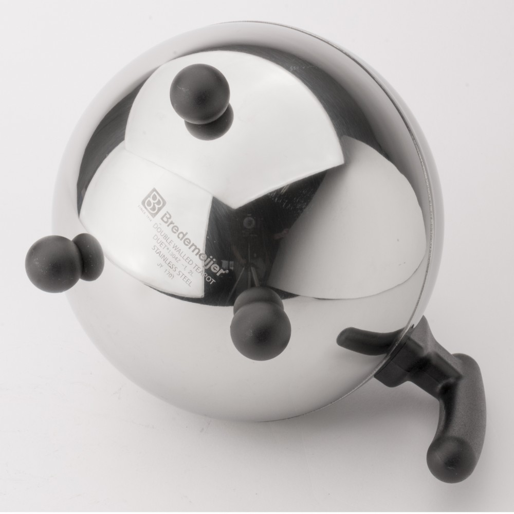 Bredemeijer Bella Ronde Double-Walled Teapot 1.5L – Polished Steel – image 3