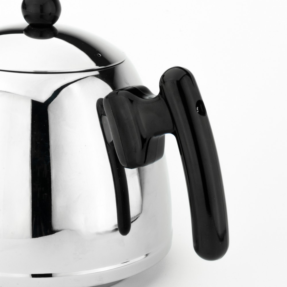 Bredemeijer Duet Classic Double-Walled Teapot 1.2L – Polished Steel, Black Fittings – image 5