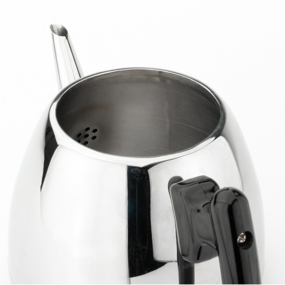 Bredemeijer Duet Classic Double-Walled Teapot 1.2L – Polished Steel, Black Fittings – image 4