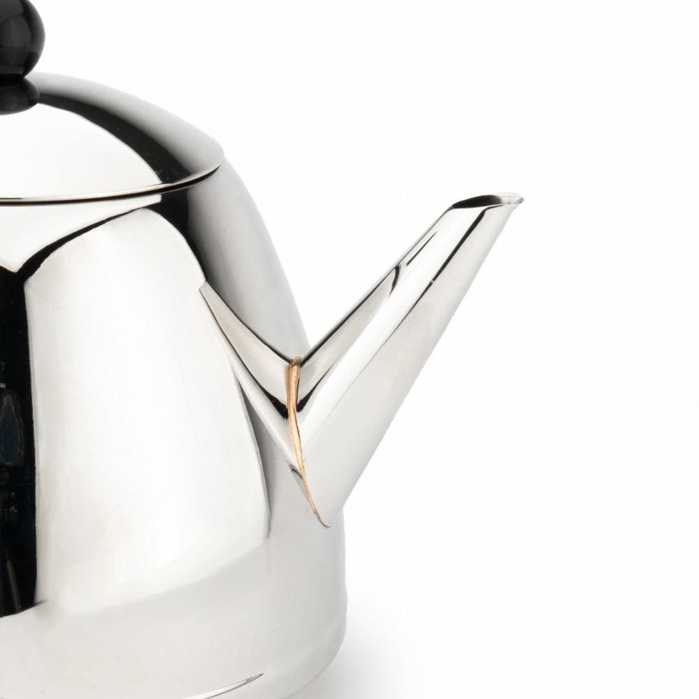 Bredemeijer Duet Classic Double-Walled Teapot 1.2L – Polished Steel, Black Fittings – image 3