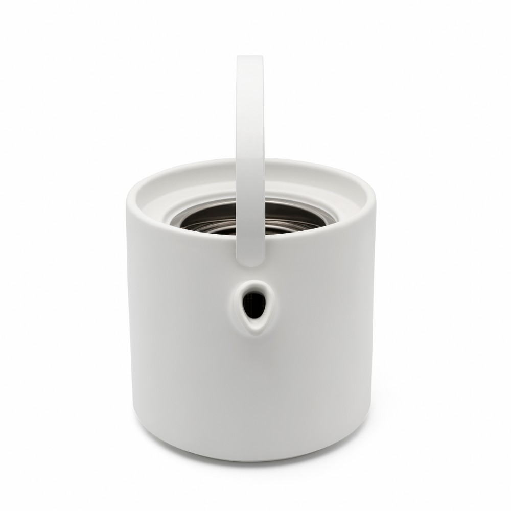 Bredemeijer Umea Stoneware Teapot 1.2L with Warmer – White – image 4
