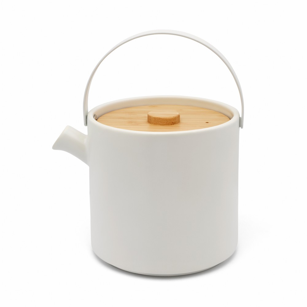 Bredemeijer Umea Stoneware Teapot 1.2L with Warmer – White – image 2